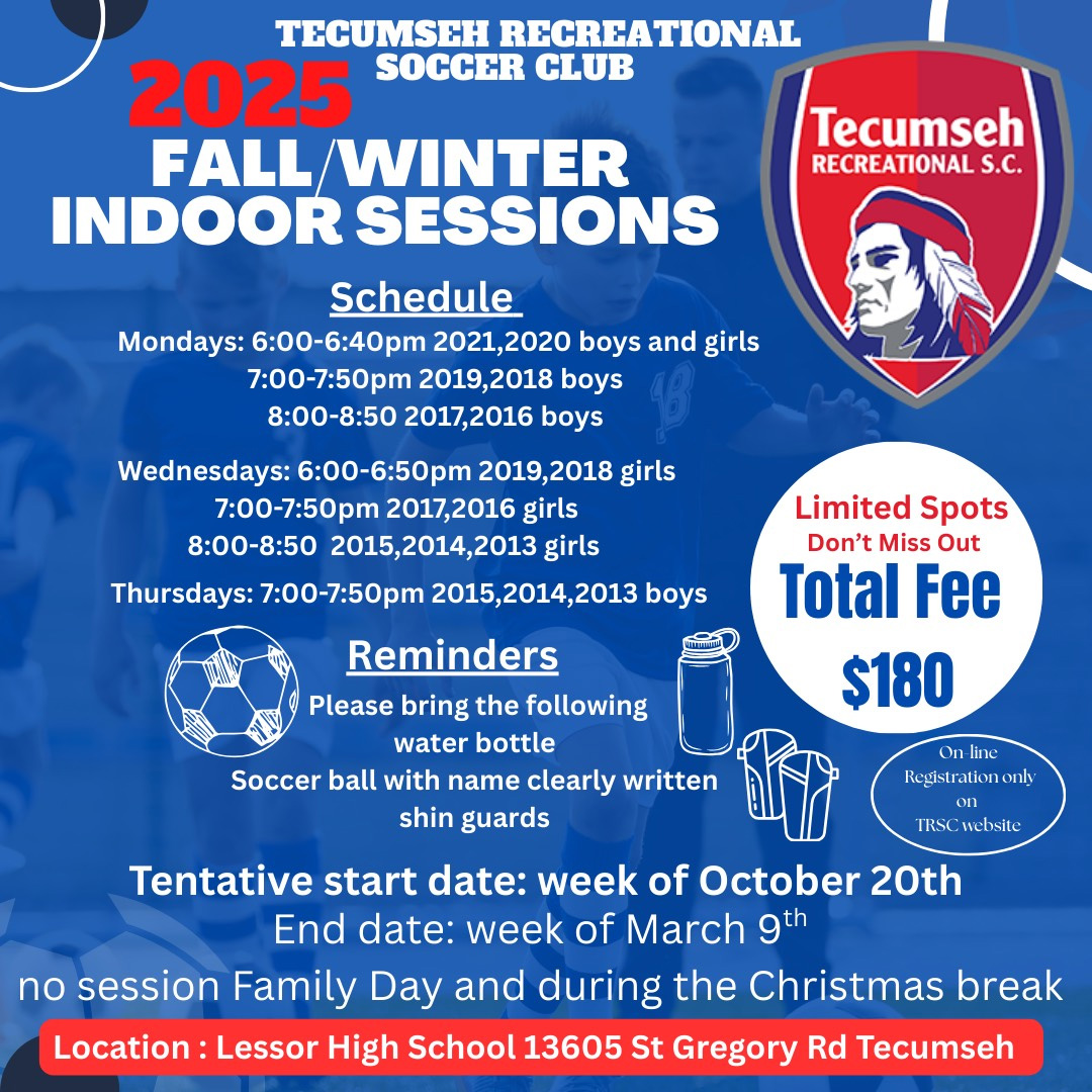 2025 Fall/Winter Indoor Sessions